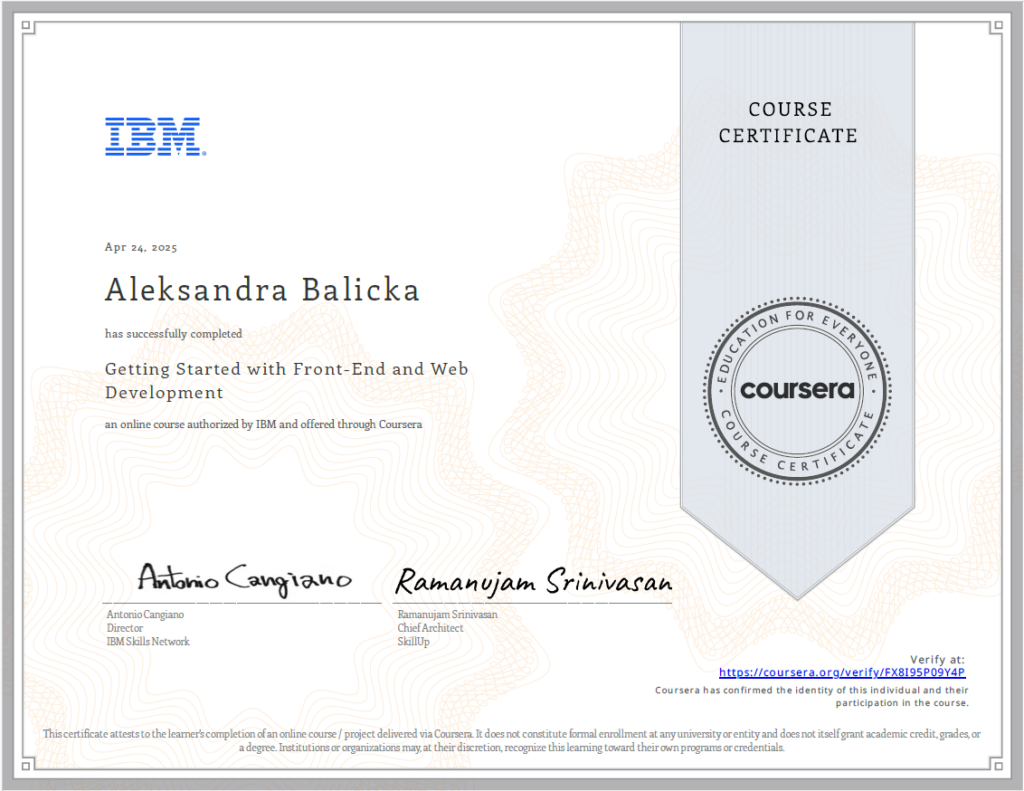 ibm web dev